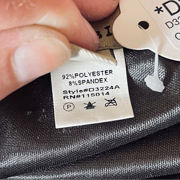 NWT NIKIBIKI Small Ruched Tan Beaded One Shoulder Dress. - Picture 5 of 10